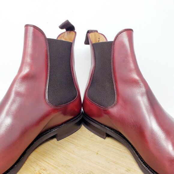 J Fitzpatrick Chelsea Boots Mens 10 E Alki MTO LPB Last City Rubber Sole Shoes - Picture 7 of 16